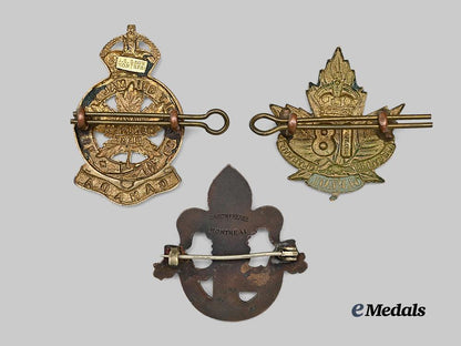 canada,_c_e_f._a_lot_of_three_cap_badges_e_medals__c7405_3