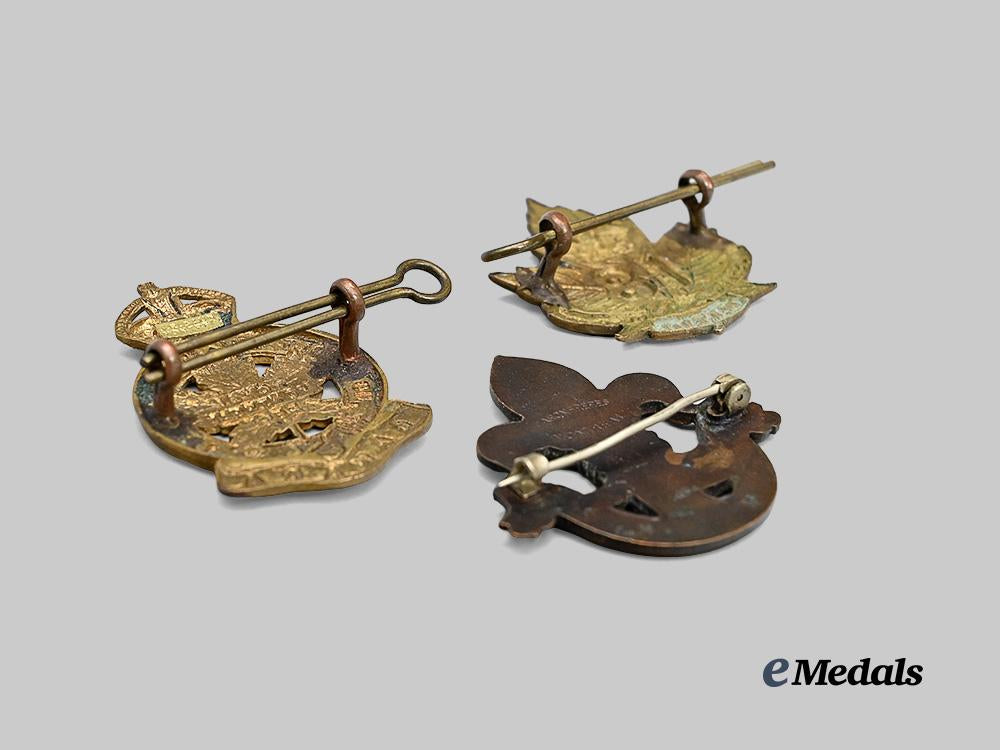 canada,_c_e_f._a_lot_of_three_cap_badges_e_medals__c7405_4
