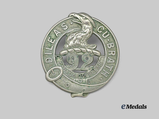 canada,_c_e_f._a92nd_infantry_battalion"48th_highlanders"_glengarry_badge,_type_i"_full_buckle"_version_e_medals__c7407_2