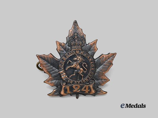 canada,_c_e_f._a124th_infantry_battalion_cap_badge_e_medals__c7408_2