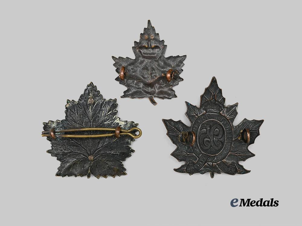 canada,_c_e_f._a_lot_of_three_first_war_cap_badges_e_medals__c7412_3