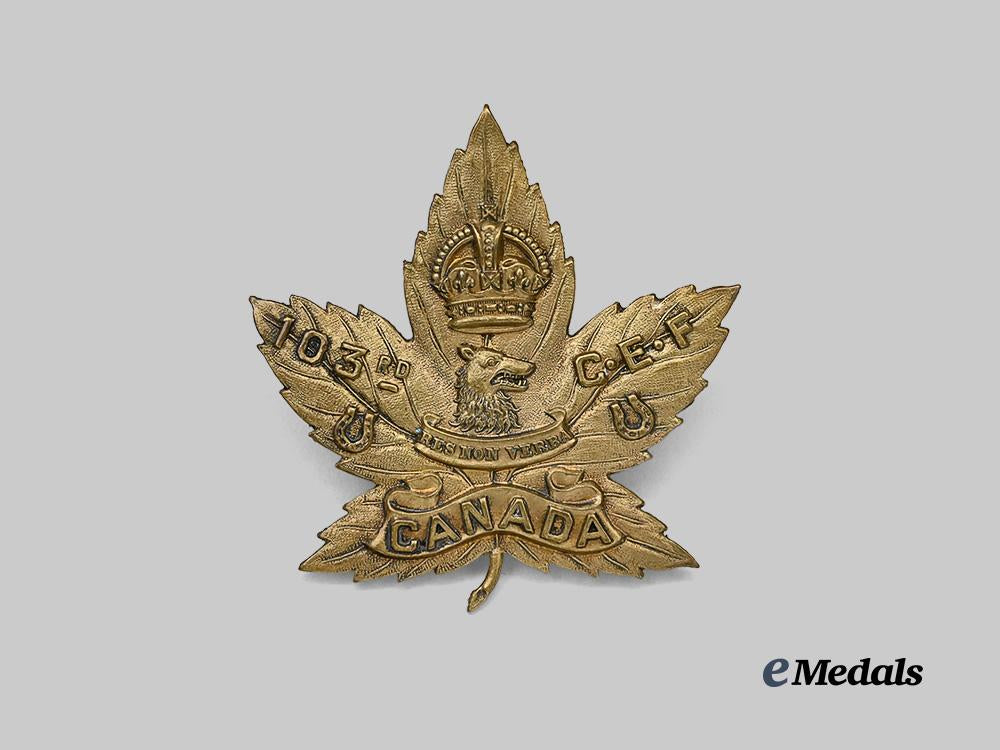 canada,_c_e_f._a103rd_infantry_battalion_cap_badge_e_medals__c7415_2
