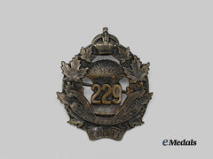Canada, CEF. A 229th Infantry Battalion Cap Badge