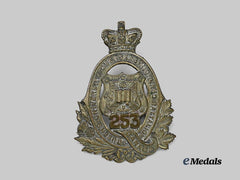 Canada, CEF. A 253rd Infantry Battalion "Queen's University Highlanders" Cap Badge