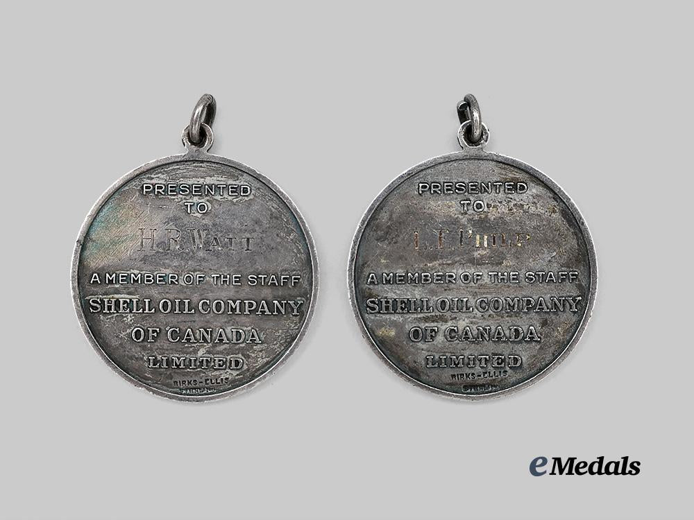 canada,_commonwealth._two_shell_oil_company_of_canada_active_service_medals_e_medals__c7425_3