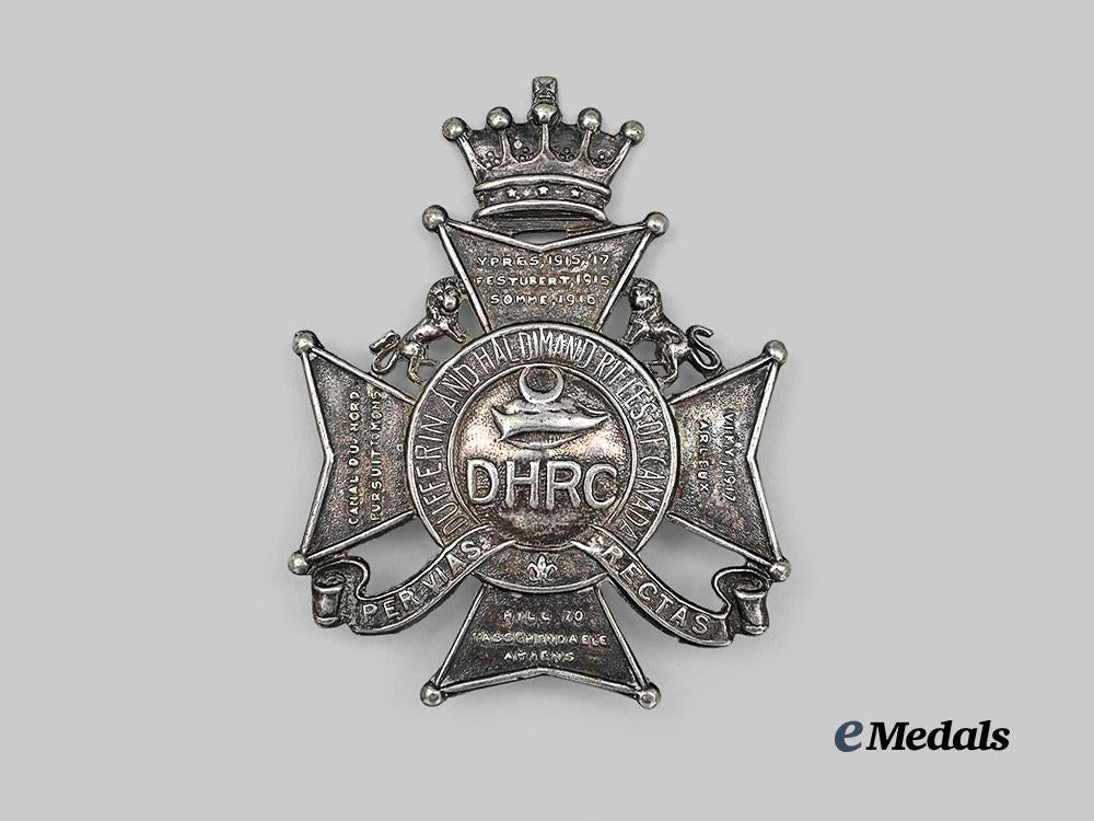 canada,_commonwealth._a_second_war_dufferin_and_haldimand_rifles_of_canada_cap_badge_e_medals__c7427_2