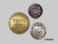 Canada. A Lot of Three Employee and Membership Badges