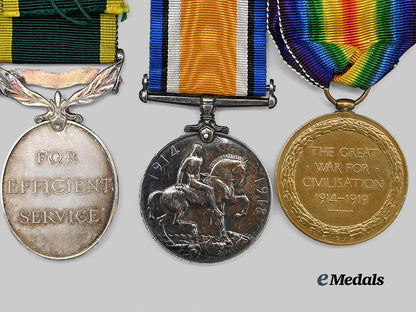 canada,_c_e_f._a_pair_of_first_war_medals_and_an_efficiency_medal_to_pte._arnoldi,4th_canadian_infantry_e_medals__c7436_5