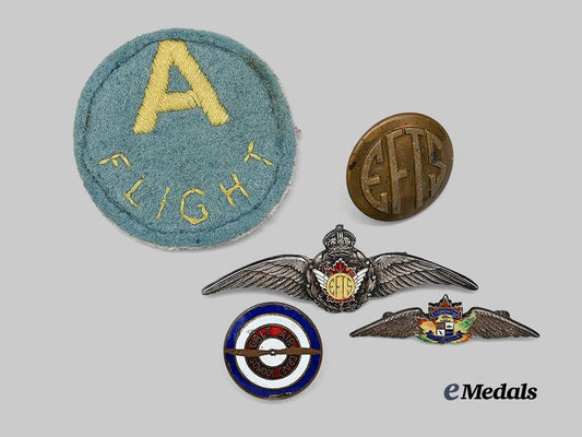 canada,_commonwealth._a_lot_of_flying_school_badges_and_wings_e_medals__c7437_2