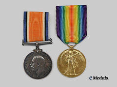 Canada, CEF. A British War Medal and Victory Medal