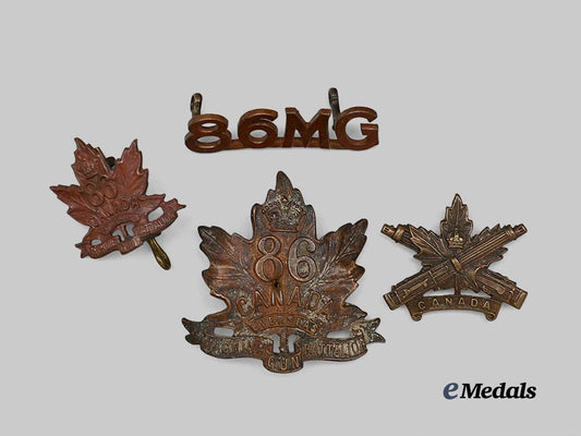 canada,_c_e_f._a_lot_of86th_infantry_battalion_cap_and_collar_badges_e_medals__c7439_2