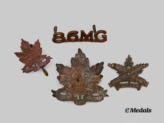 Canada, CEF. A Lot of 86th Infantry Battalion Cap and Collar Badges