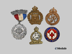 Canada, CEF. A Lot of Five Badges