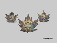 Canada, CEF. A Lot of University of Toronto Cap and Collar Badges