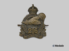 Canada, CEF. A 216th Infantry Battalion "Toronto Bantams" Cap Badge