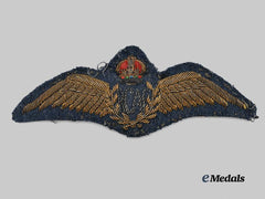Canada, Commonwealth. A Bullion Interwar RCAF Pilot’s Badge
