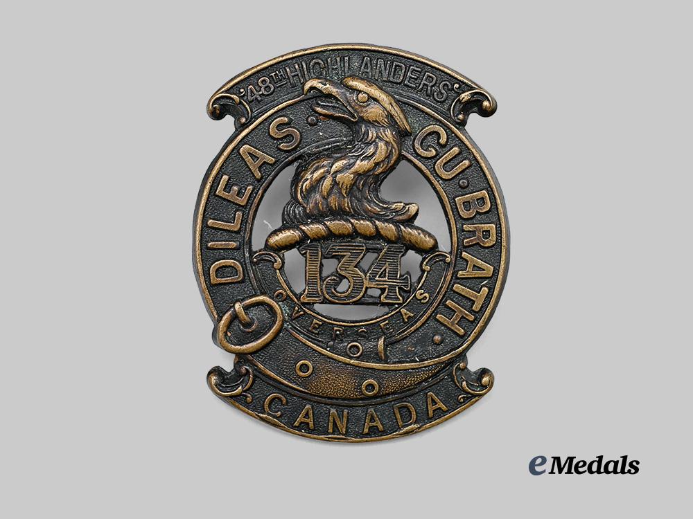 canada,_c_e_f._a134th_infantry_battalion“48th_highlanders”_glengarry_badge_e_medals__c7479_2