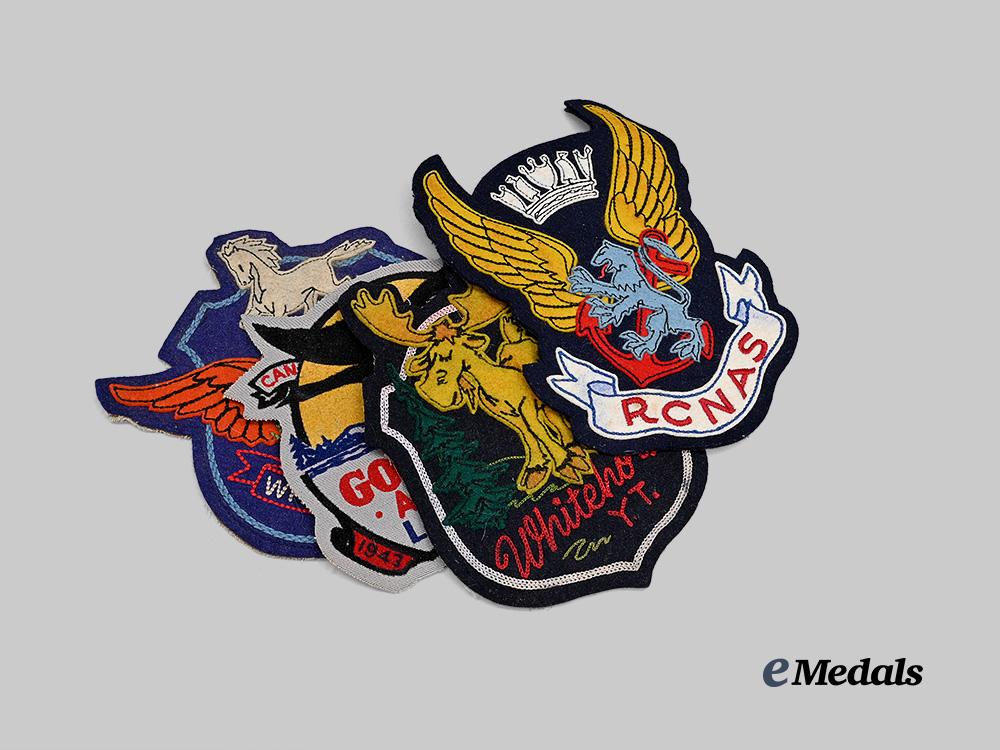 canada,_royal_canadian_air_force._a_group_of_four_second_world_war_northern_air_base_crests_e_medals__c7481_2