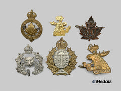 Canada. A Mixed Lot of First and Second War Cap Badges
