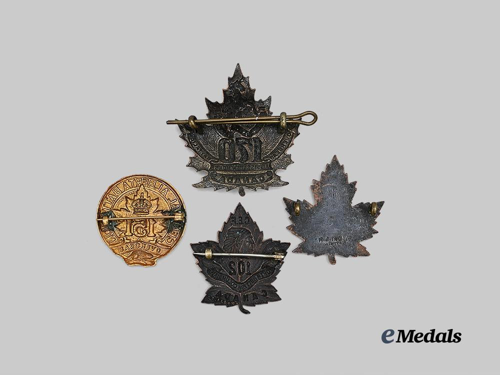 canada,_c_e_f._a_lot_of_four_c_e_f_cap&_collar_badges_e_medals__c7498_3