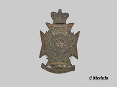 Canada, Dominion. A 65th Mont‑Royal Carabiniers Helmet Plate