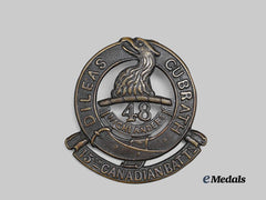 Canada, CEF. A 15th Infantry 48th Highlanders Glengarry Badge