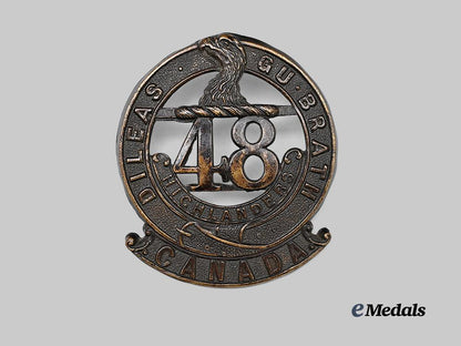canada,_c_e_f._a15th_infantry_battalion“48th_highlanders_of_canada”_glengarry_badge_e_medals__c7541_2