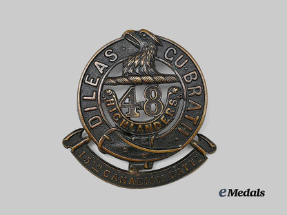 canada,_c_e_f._a15th_infantry_battalion“48th_highlanders”_glengarry_badge_e_medals__c7543_2