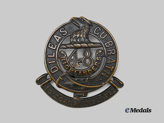 canada,_c_e_f._a15th_infantry_battalion“48th_highlanders”_glengarry_badge_e_medals__c7543_2