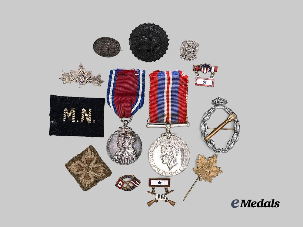 united_kingdom._a_lot_of_wartime_medals,_insignia,&_bages_e_medals__c7555_2