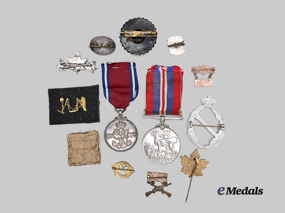 united_kingdom._a_lot_of_wartime_medals,_insignia,&_bages_e_medals__c7555_3