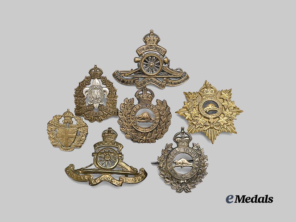 canada,_c_e_f._a_lot_of_seven_cap_badges_e_medals__c7556_2