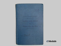 Canada, Commonwealth. A Birks Bar and Log Book to Bomb Aimer Bryant, KIA
