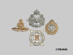 United Kingdom. A Lot of Four Cap Badges