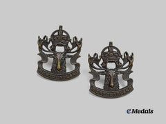 Canada, CEF. A Pair of Newfoundland Regiment Militia Collar Badge Pair, c.1942