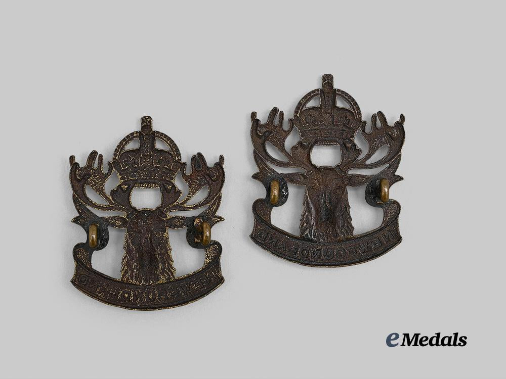 canada,_c_e_f._a_pair_of_newfoundland_regiment_militia_collar_badge_pair,_c.1942_e_medals__c7584_3