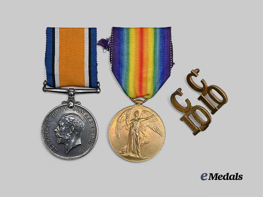 canada,_c_e_f._a_medal_pair_to_the10th_battalion_c_e_f,_swift_current_s_a_s_k._e_medals__c7594_2