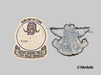 canada,_commonwealth._an_alert_wireless_station_patch_and_an_r_c_a_f_no.5_clinton_u_s_a_a_f_patch_e_medals__c7610_3