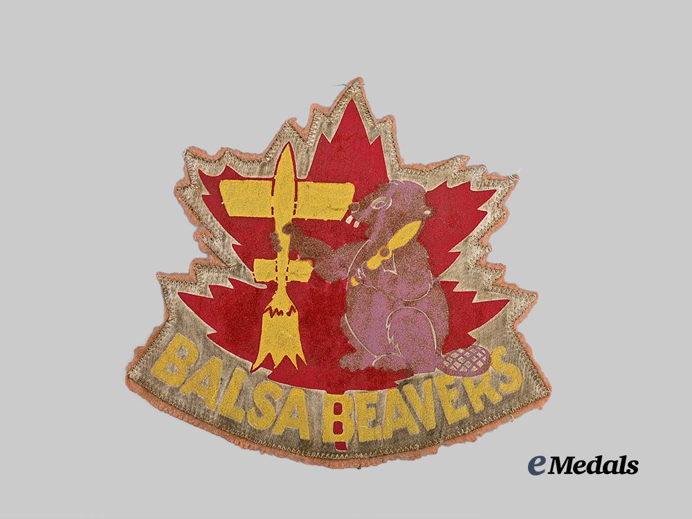 canada,_commonwealth._a_balsa_beavers_model_flying_club_patch,_c.1960_e_medals__c7611_2