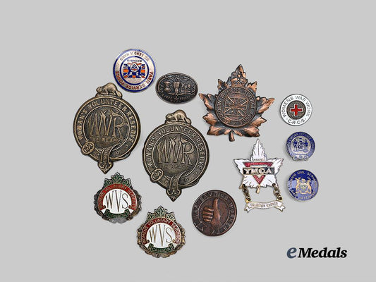 canada,_c_e_f._a_lot_of_women's_war&_civil_service_badges_e_medals__c7662_2