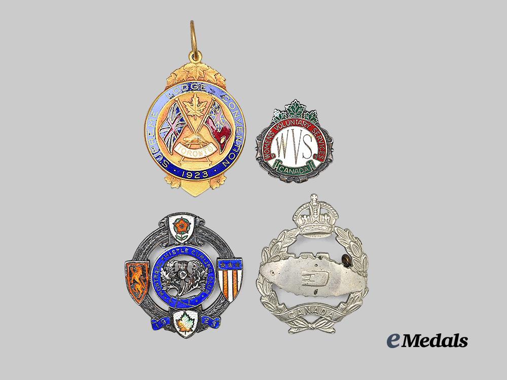canada,_commonwealth._a_lot_of_four_badges_e_medals__c7729_2