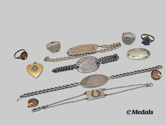 Canada, Commonwealth. A Lot of ID Bracelets and Personal Items