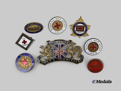 Canada, Commonwealth. Eight Women's Wartime Membership & Service Badges