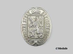 Czechoslovakia. An Auxiliary Police Sworn Guard's Badge