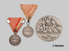 Austria, Imperial. A Trio of Bravery and Civil Merit Medals