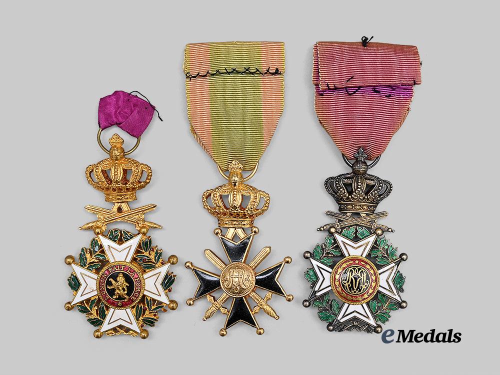 belgium,_kingdom._a_lot_of_three_orders&_decorations_e_medals__e_u24365_4