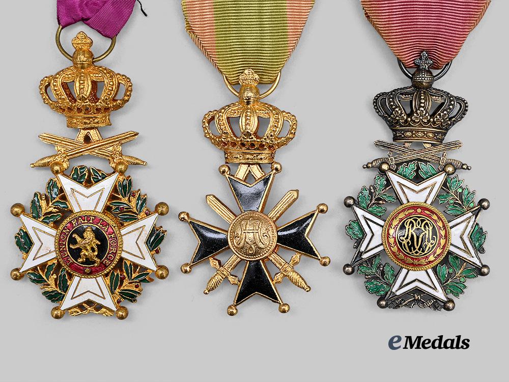 belgium,_kingdom._a_lot_of_three_orders&_decorations_e_medals__e_u24365_5