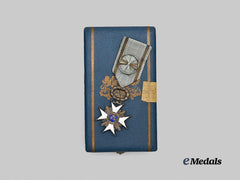 Latvia, Kingdom. An Order of the Three Stars, IV Class in Case, by Muller
