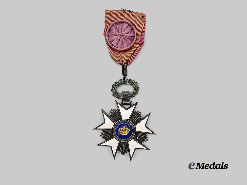 belgium,_kingdom._an_order_of_the_crown,_officer_e_medals__e_u24375_2