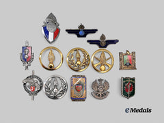 France, Republic. A Group of Thirteen Cap and Qualification Badges
